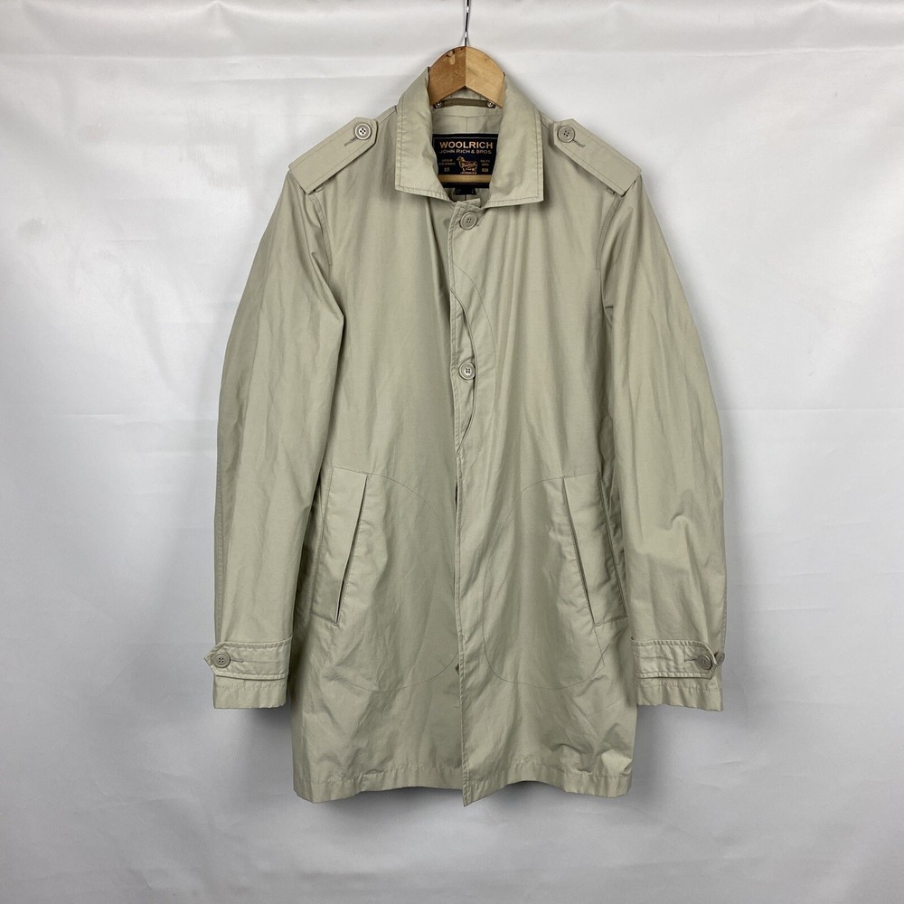 Woolrich Coat trench Men Beige S-M