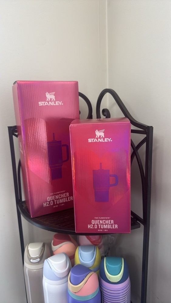 Stanley Cup Valentines Day Tumbler 20oz & 40oz Berry Truffle Set Limited Edition New in Box