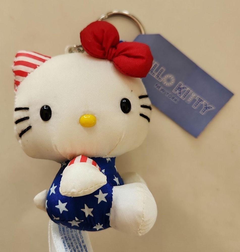Sanrio Hello Kitty Plush Keychain - New York Version
