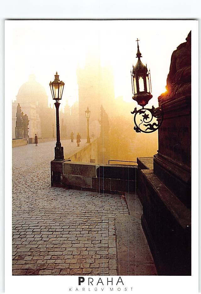 Postcard Charles Bridge Prague Czech Republic