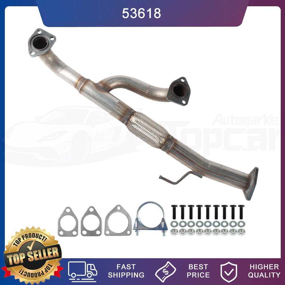 Stainless Steel Exhaust Front Flex Y Pipe fits: 2005-2010 Honda Odyssey 3.5L