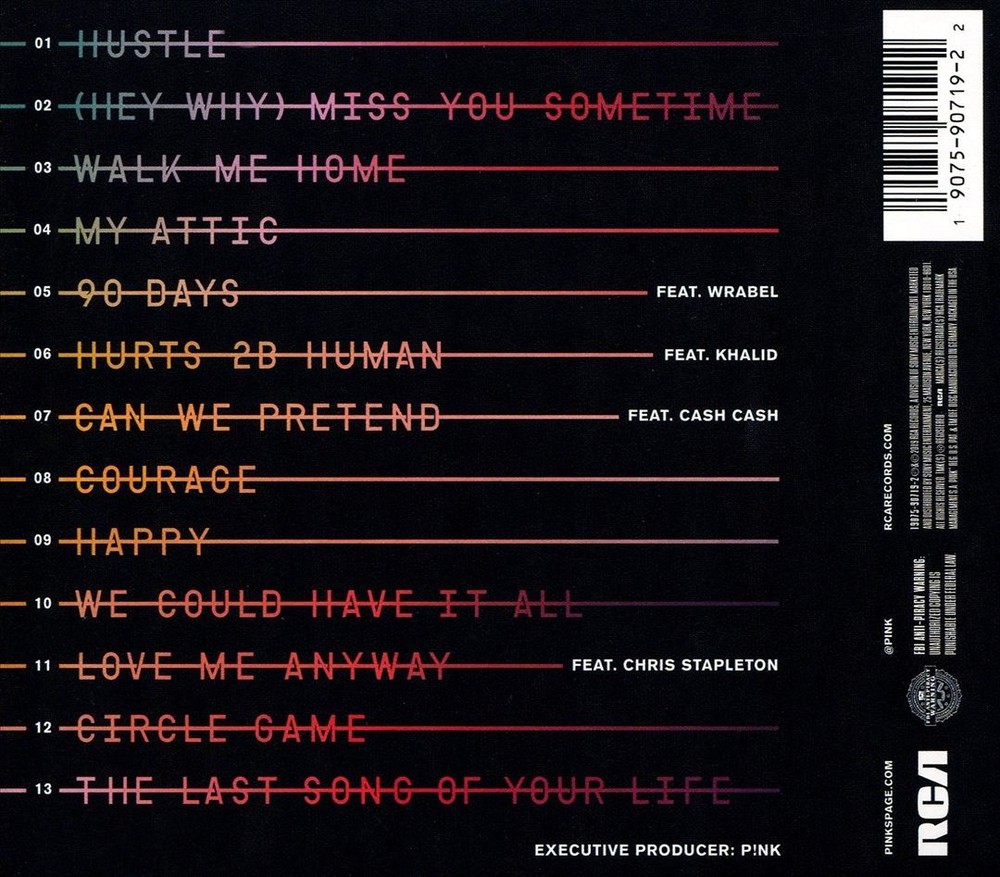 P!Nk Hurts 2B Human New Cd