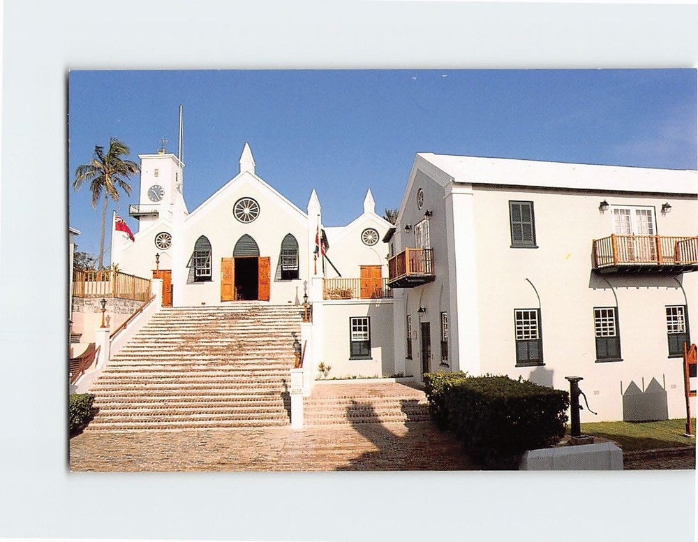 Postcard St Peter's Church St George's Bermuda