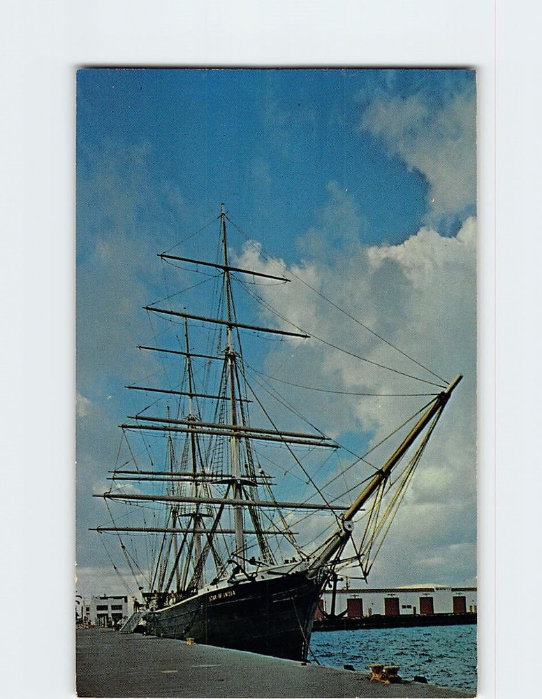 Postcard Star Of India at San Diego California USA