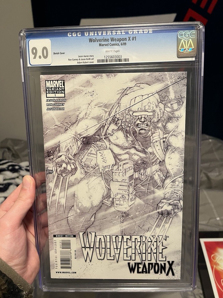 Wolverine Weapon X #1 CGC 9.0 Variant Sketch Cover