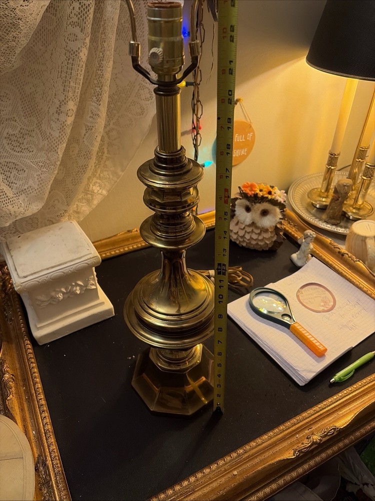 Vintage Stiffel Column Table Lamp 22”T  Made To Last!!