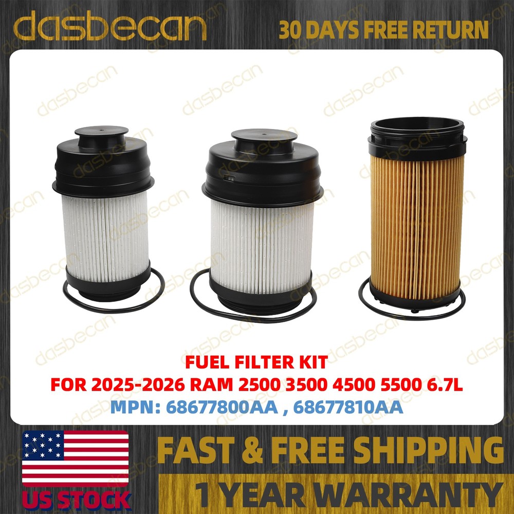 6.7L Cummins Oil Filter 68677810AA Fuel Filter Kit 68677800AA For Dodge Ram 2025