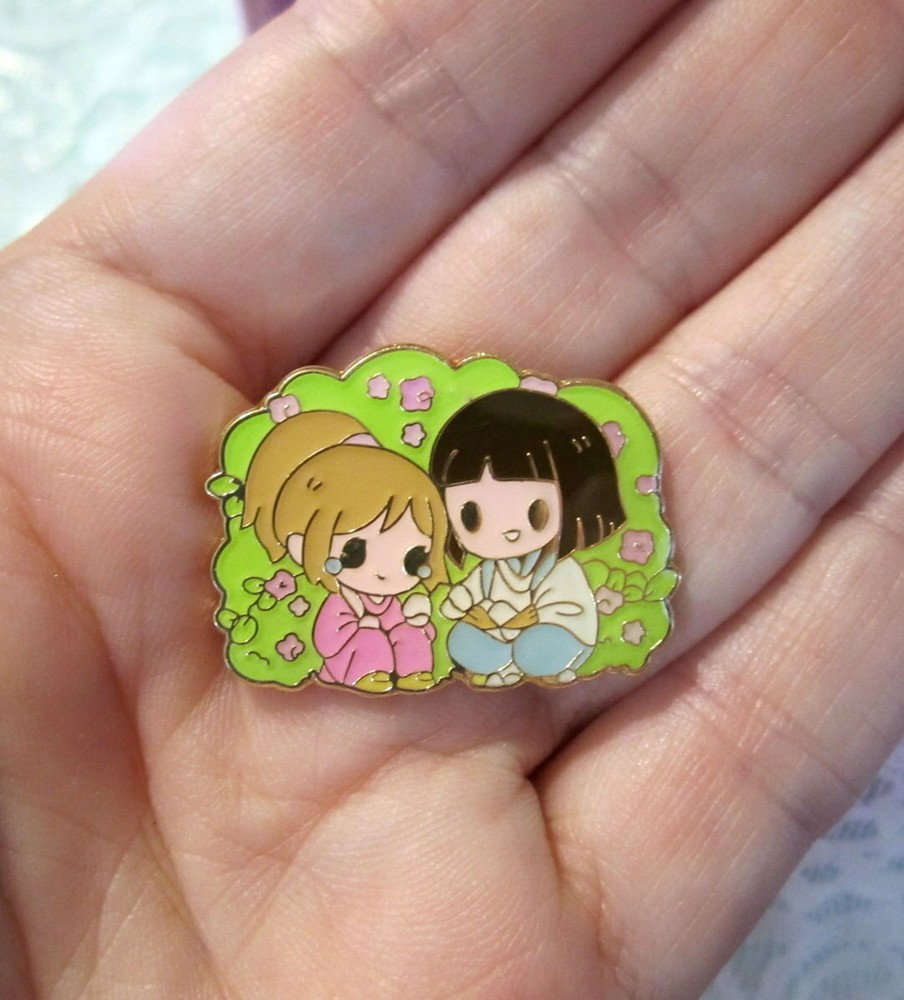 Haku & Chihiro Pin - Hard Enamel