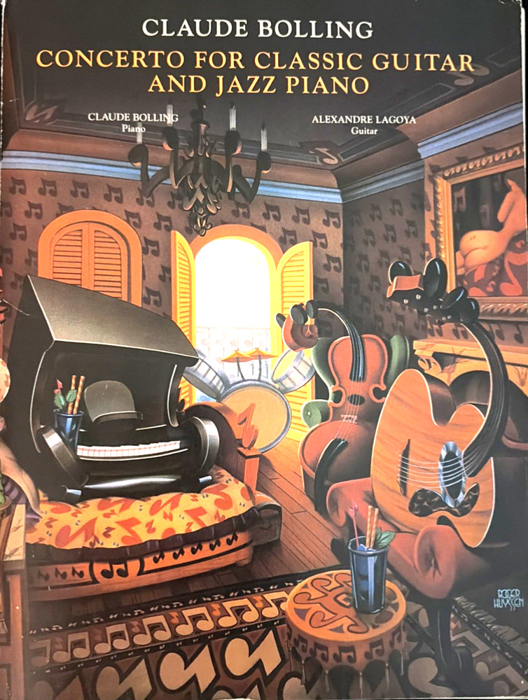 Claude Bolling Concerto for Classic Guitar and Jazz Piano Sheet Music Score Book