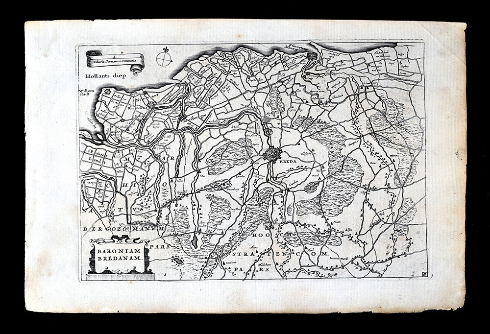 1696 Jacob Colom Map Baroniam Bredanam Breda Brabant Netherlands Geertruidenberg