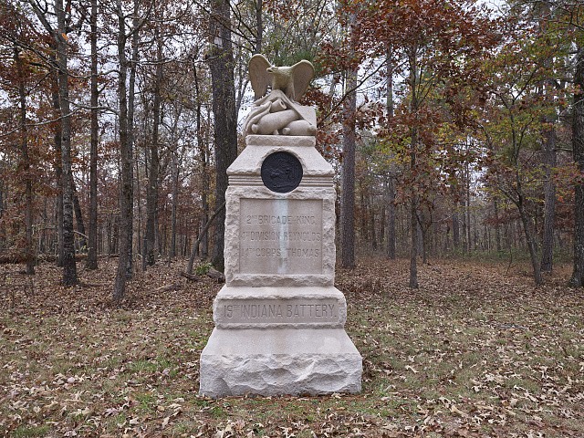 Photo:Chickamauga GA 2017 19th Indiana Battery Monument Military Park