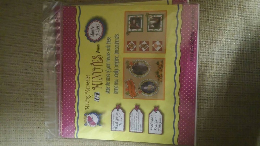 50 new acid-free Making Memories Munitus scrapbooking kits give thanks  -image