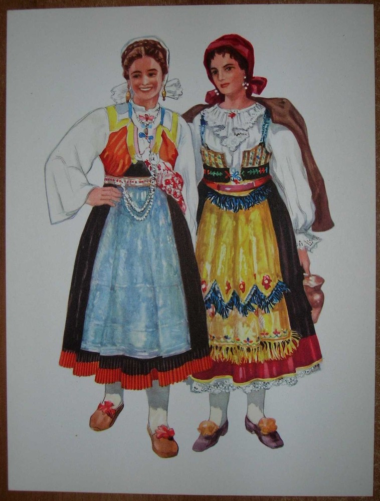 Explore the Authentic Croatia Folk Costume from Zlarin and Omisalj in the IV/16 Collection