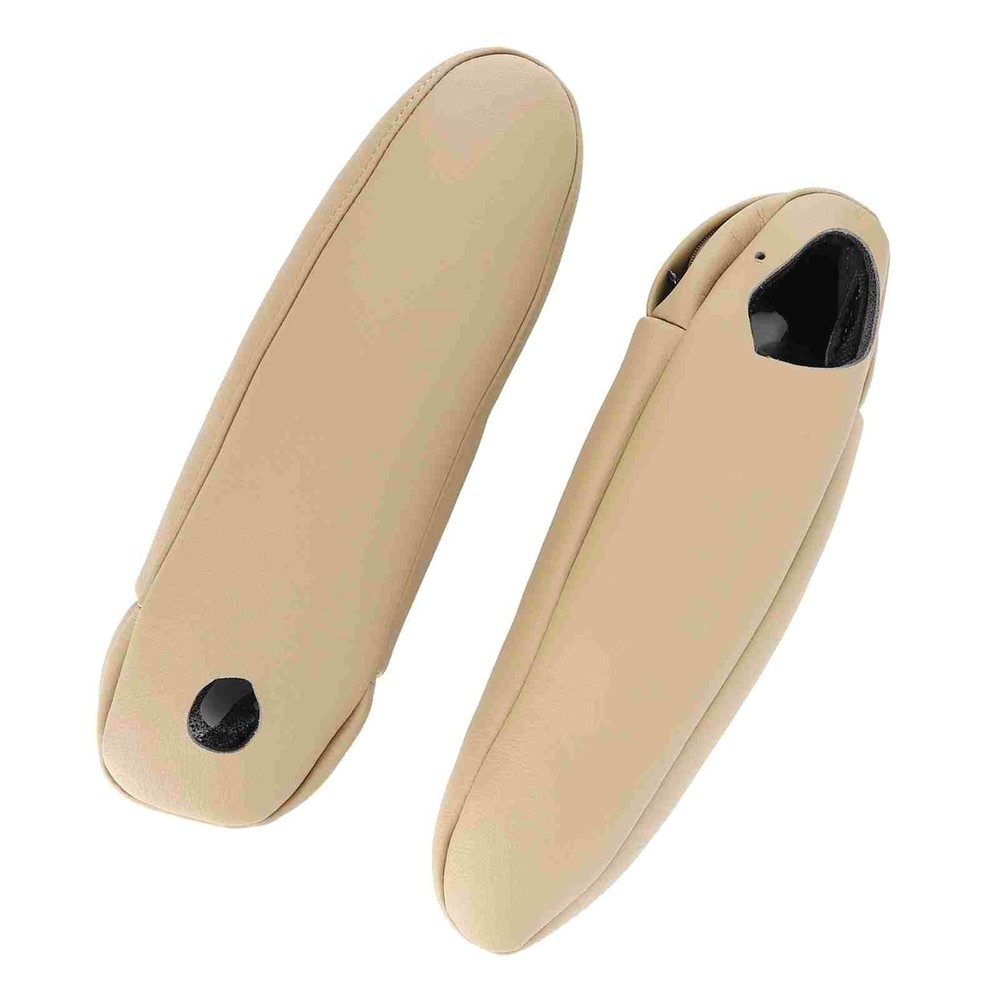 Car for SEAT Armrest Cover Synthetic Leather for SUV Beige 2003 to 2009 2 Pcs