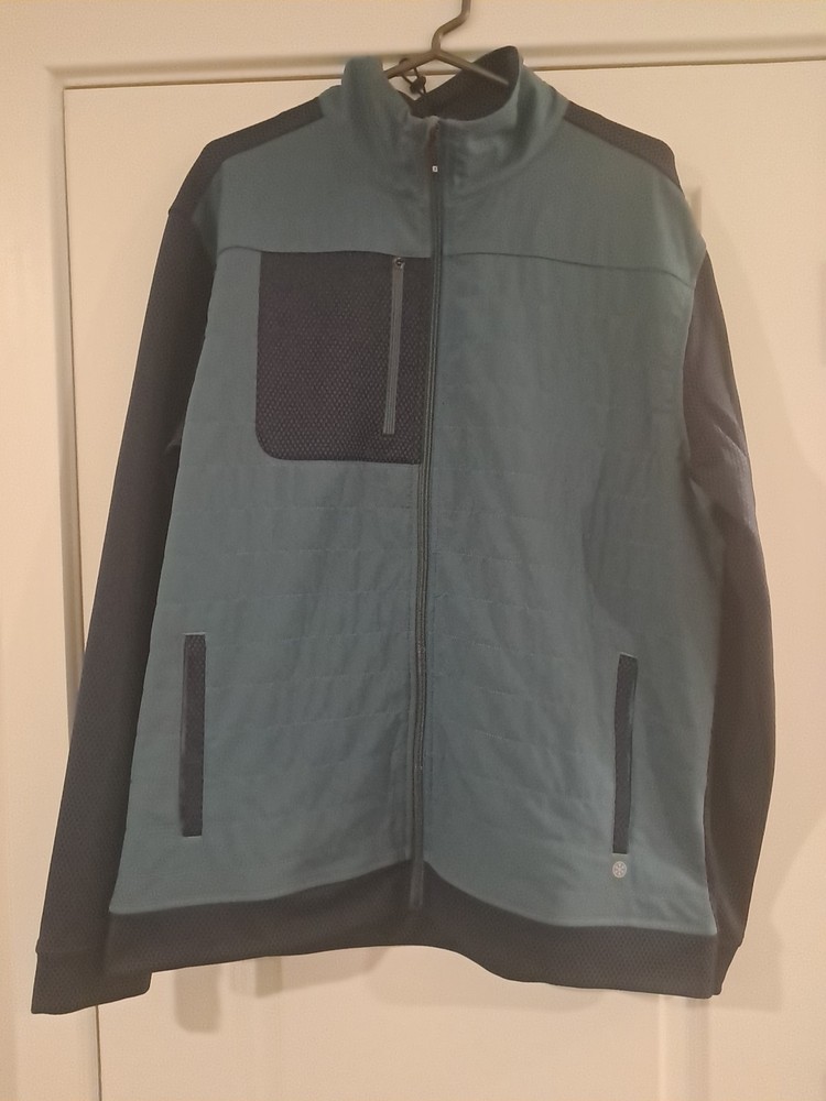 Footjoy Thermo Series 2 Tone Quilted Coat Jacket Large Golf Polyester