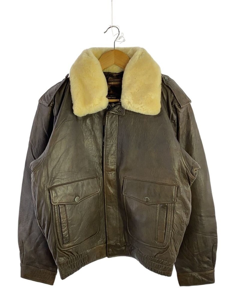Military Military/Flight Jacket/Aero Crafts M.F.G./42/Leather/Brown/Brown 10101