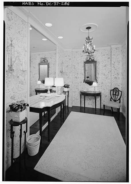 Photo:Washington DC White House Powder Room 1900s Interior View