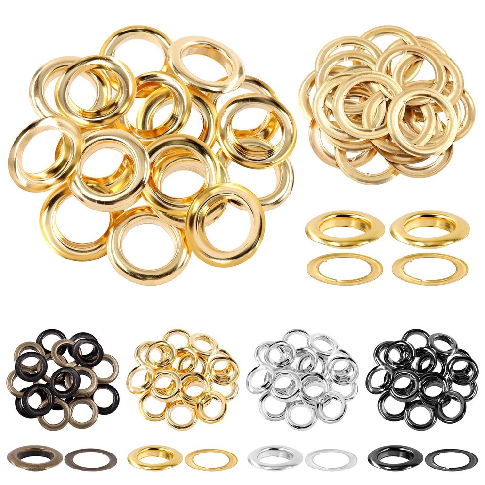 20 Pcs 1 Inch Metal Thickened Grommet Eyelets with Washers Kit for Leather Tarps
