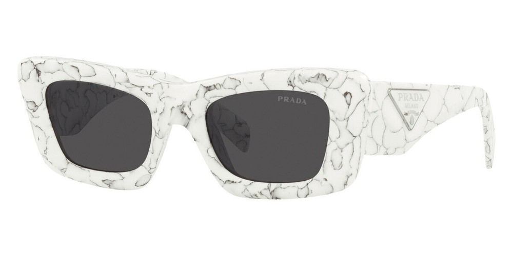 Prada PR 13ZS 50mm Women's White Cat Eye Sunglasses 17D5S0