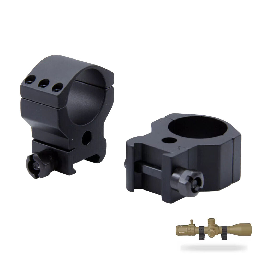 Heavy Duty USA 30mm Medium Profile Scope Rings for 20mm Picatinny Weaver Mount