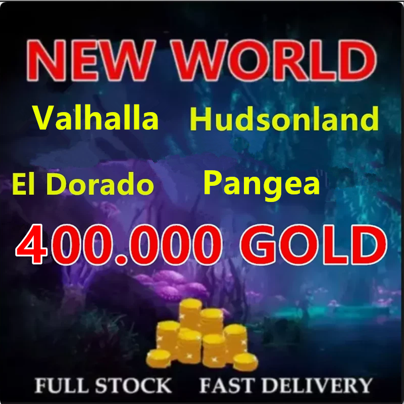 NEW WORLD Gold Coins 400K / 400.000 NW Coin Server US West East Virtual Item