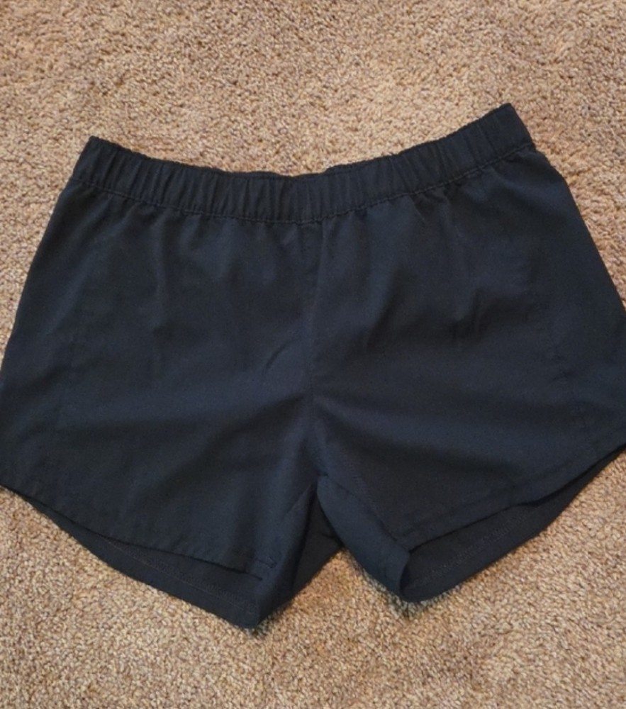 Women's Columbia Women's Black Athletic Elastic-Waist Shorts Size Small
