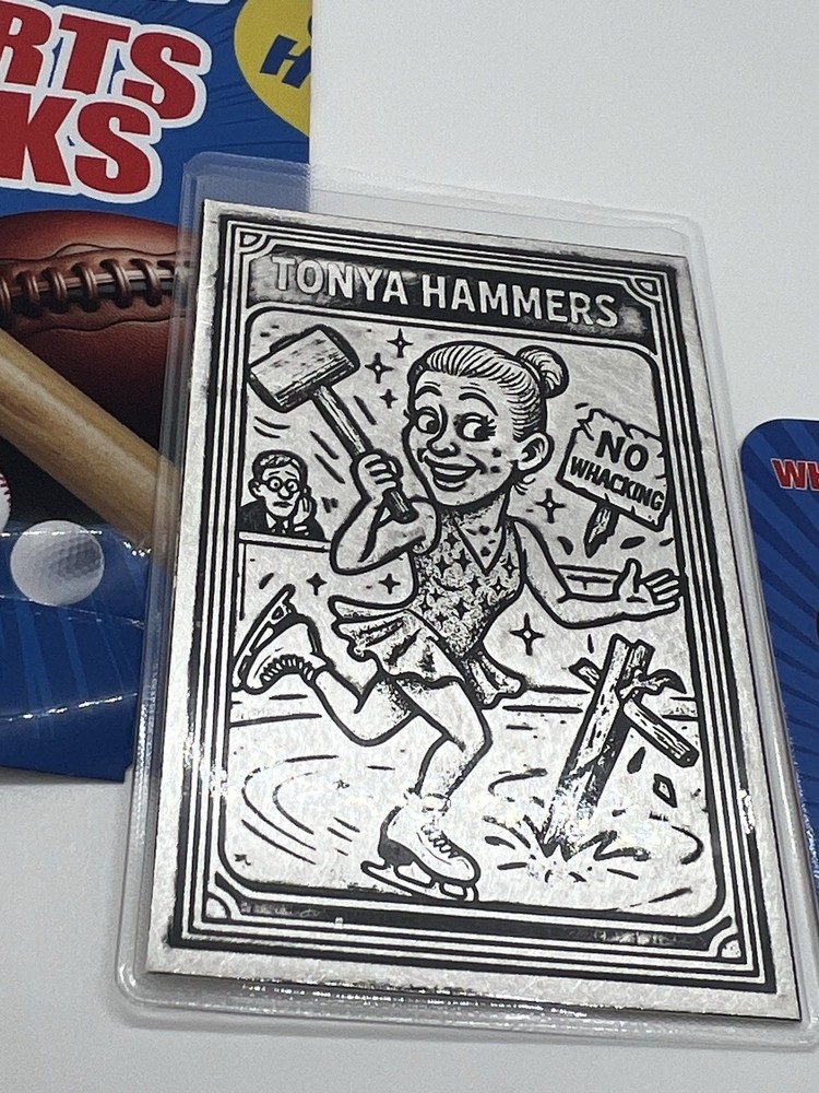 Whacky Sports Packs - 1oz .999 Pure  Silver Tonya Hammers -Rare 1/100
