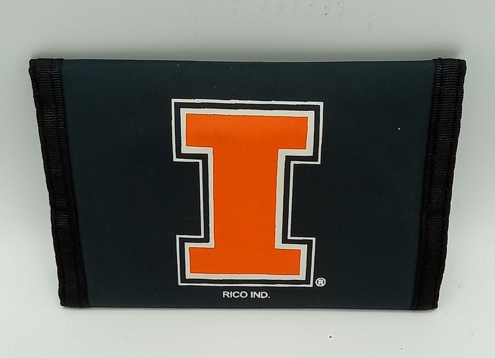 Illinois Fighting Illini NCCA Nylon Tri Fold Wallet