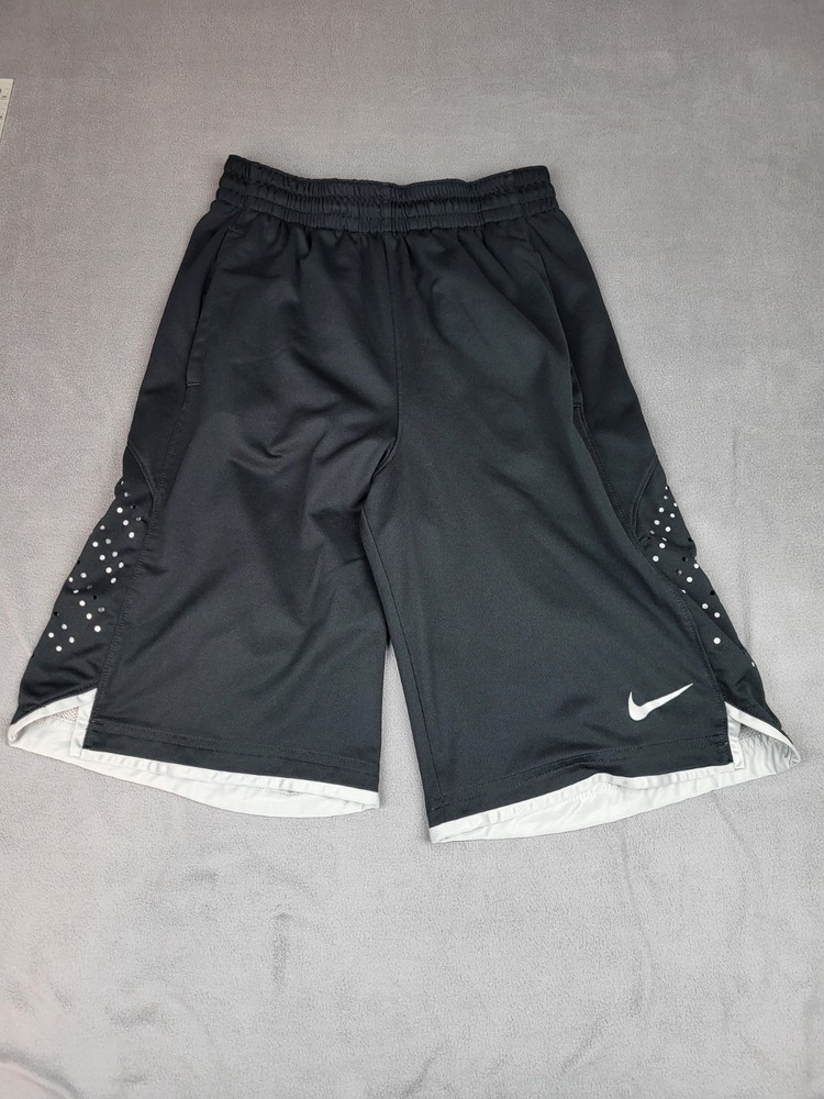 Nike Basketball Shorts Mens Small Black Baggy Loose Hoop Long Lightweight Trunks