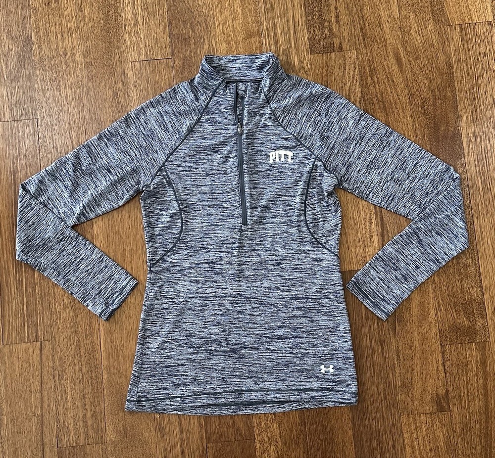 Under Armour Women's Heat Gear Semi Fitted PITT 1/4 Zip Pullover Small S *AS IS*
