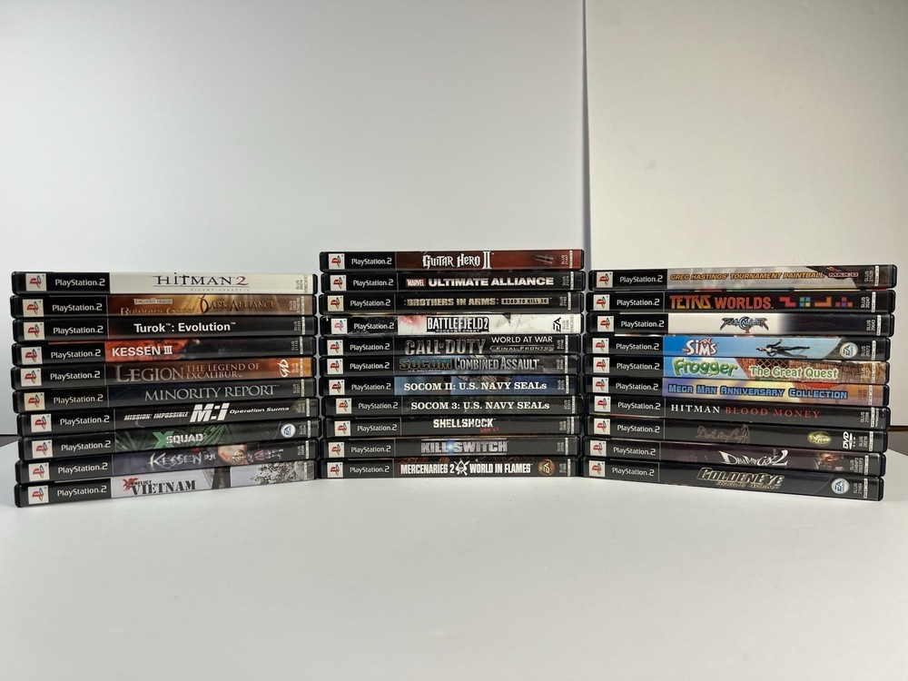 Lot Of 31 PlayStation 2 PS2 ALL CIB COMPLETE BLACK LABEL TESTED