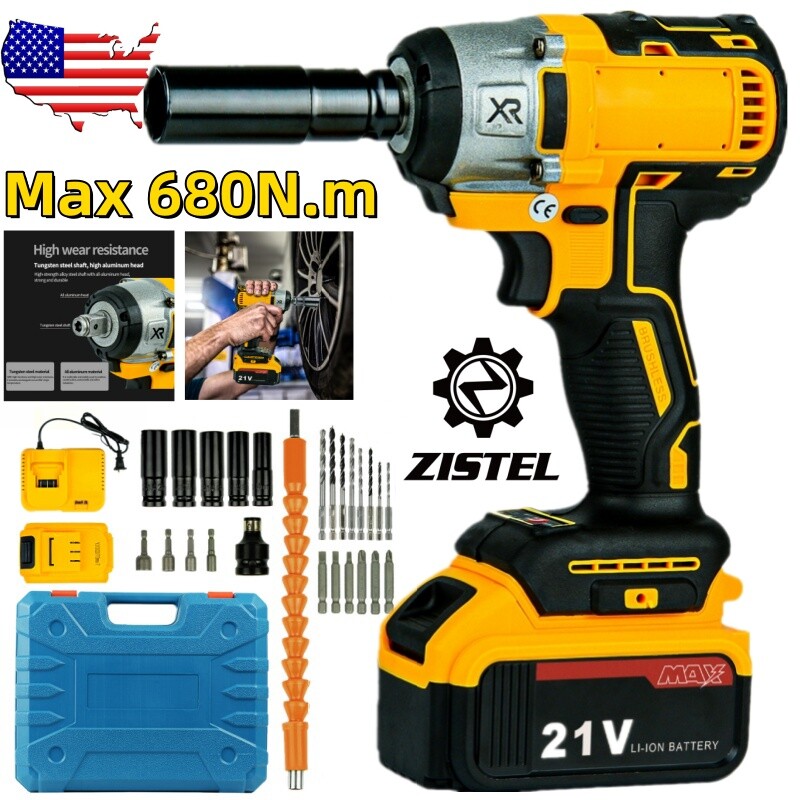 21V Cordless Impact Wrench 1/2