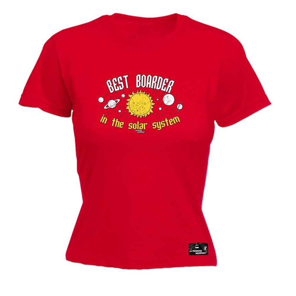 Winter Sports Pm Best Boarder In The Solar System - Womens T Shirt Funny T-Shirt