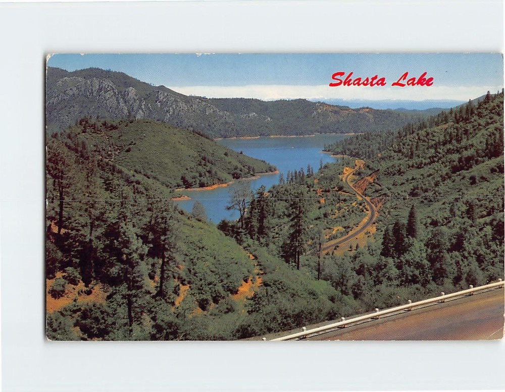 Postcard Shasta Lake California USA