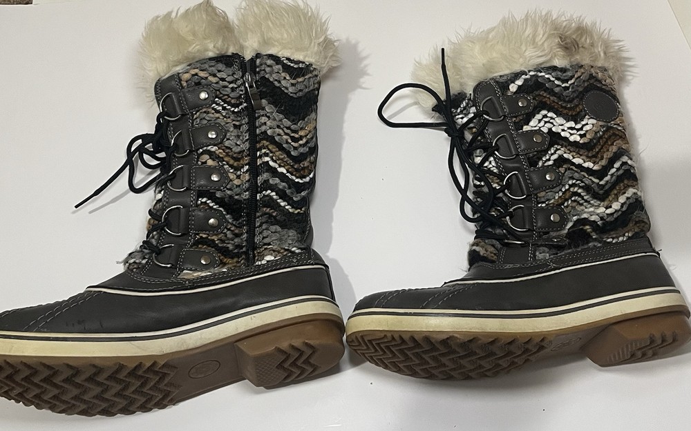 Multicolor Faux Fur Winter Boots for Rain & Snow