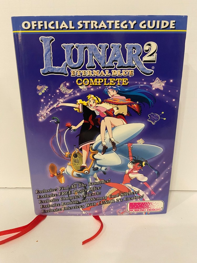 LUNAR 2-Eternal Blue Complete Strategy Guide with  Stickers no poster voucher