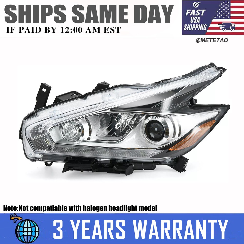 2015-2018 Nissan Murano Left Full LED Headlight Assembly