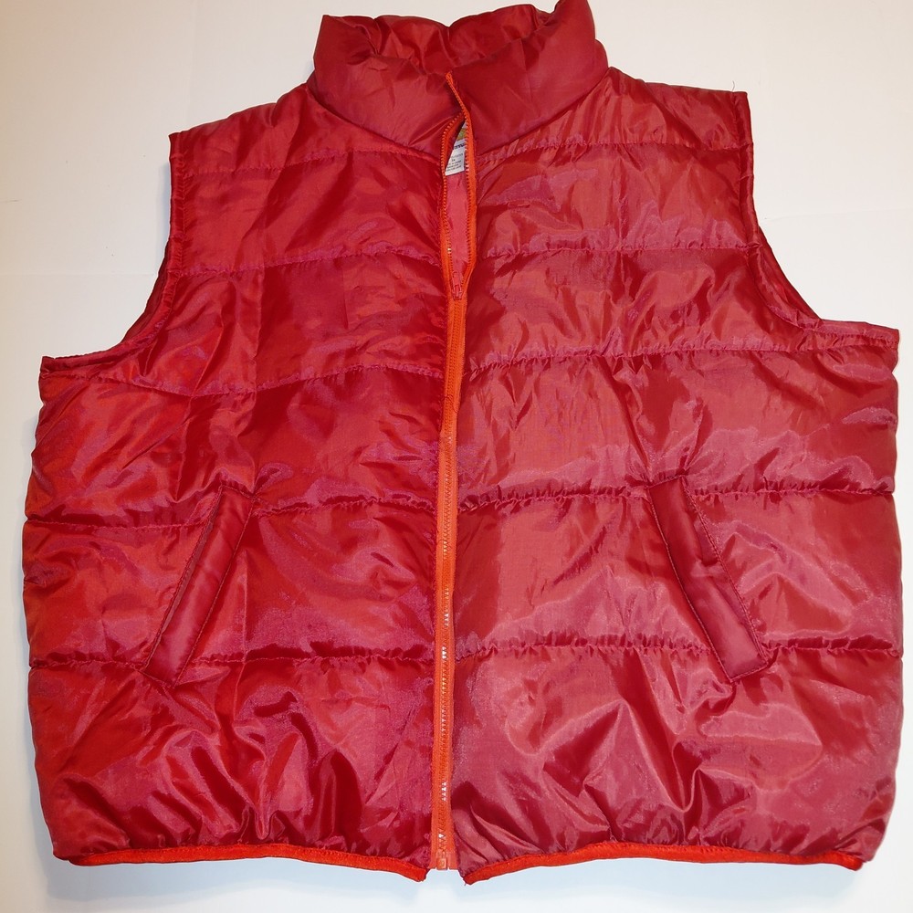 Universal Studios Back To The Future Red Puffer Vest Marty Mcfly 3XL