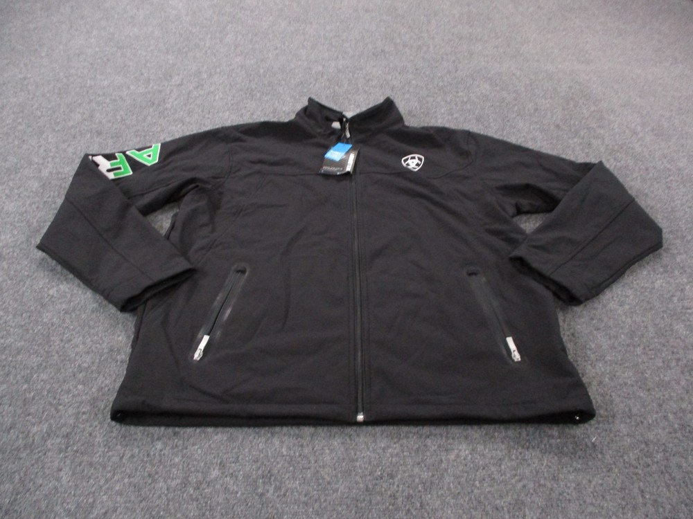 Ariat Jacket Mens XL Black Tek Softshell Mexico Stretch Outdoors Spellout NEW
