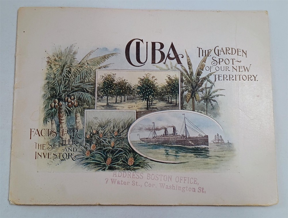 Antique Cuba Informational Travel Book Cuban Land and Steamship Company