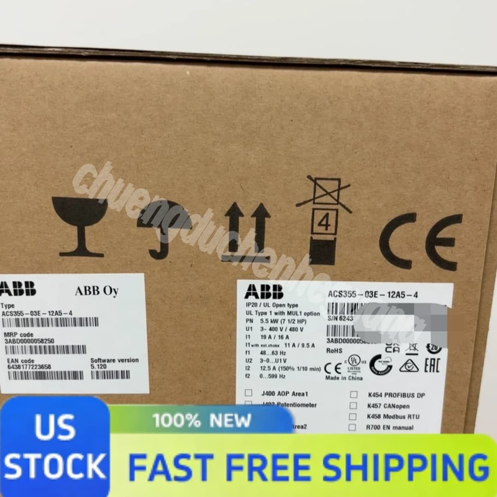 High Quality ABB ACS355-03E-12A5-4 Inverter New Factory Sealed US Quick Ship