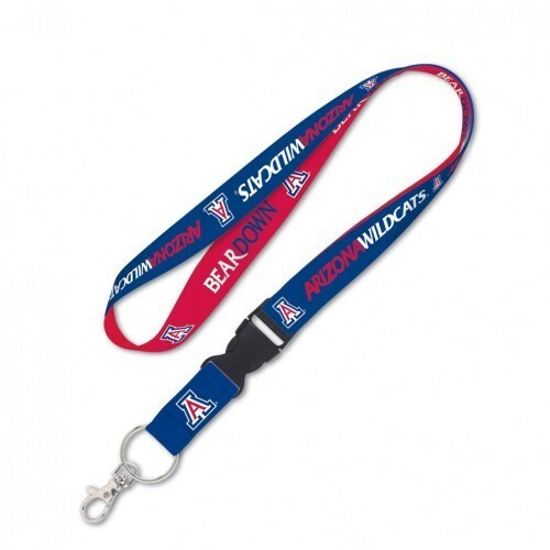 Arizona Wildcats NCAA Lanyard Clip Neck Tag Keychain for ID Keys Ticket Holder