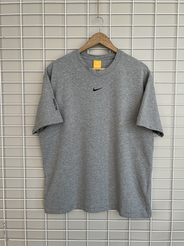 Nike x NOCTA Max 90 T-Shirt Mens Size L Big Body Short Sleeve Grey Heather