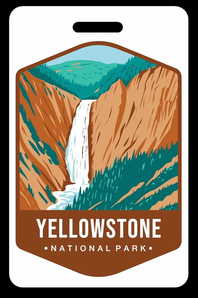Yellowstone National Park Luggage/Bag Tag - FREE Personalization
