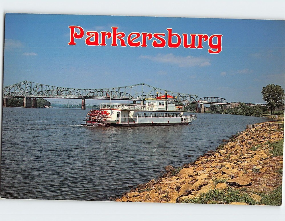 Postcard Scenic View in Parkersburg West Virginia USA