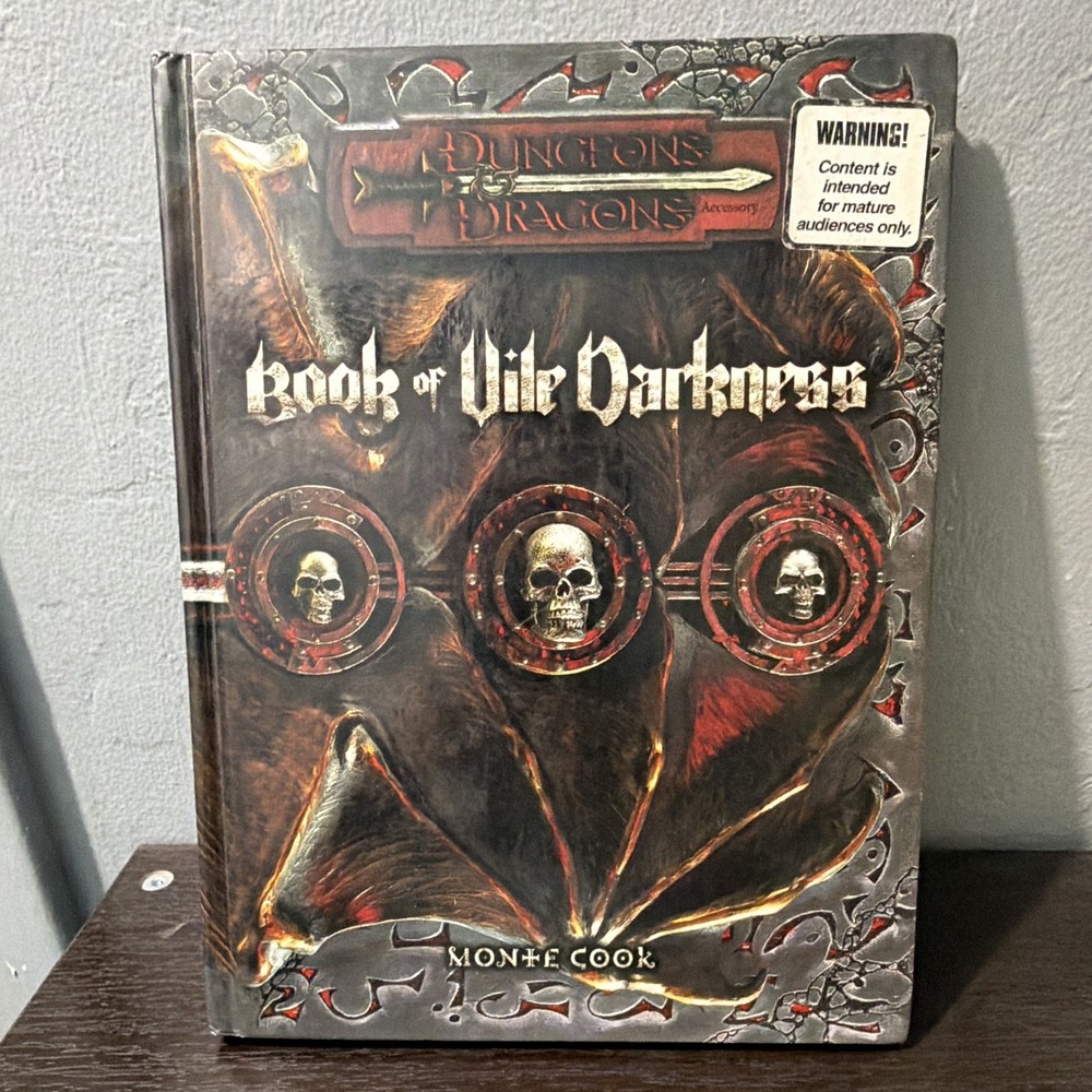 Wizards of the Coast Book of Vile Darkness Dungeons & Dragons (VG*)