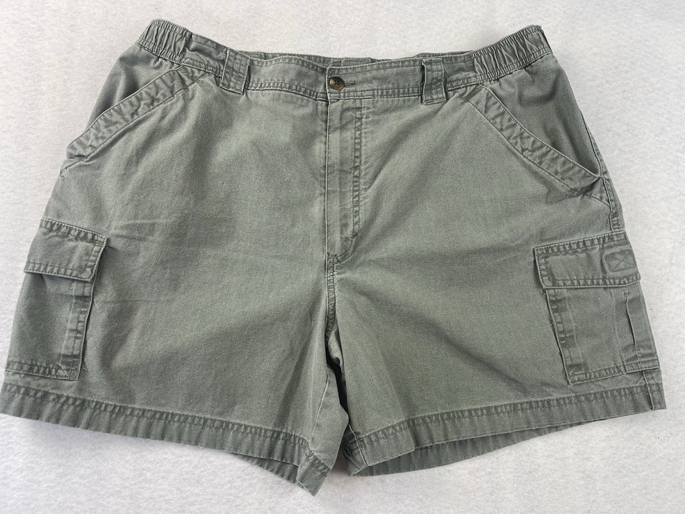 L.L.Bean Men’s Size 38” Sage Green Cargo Comfort Waist Hiking Trail Shorts