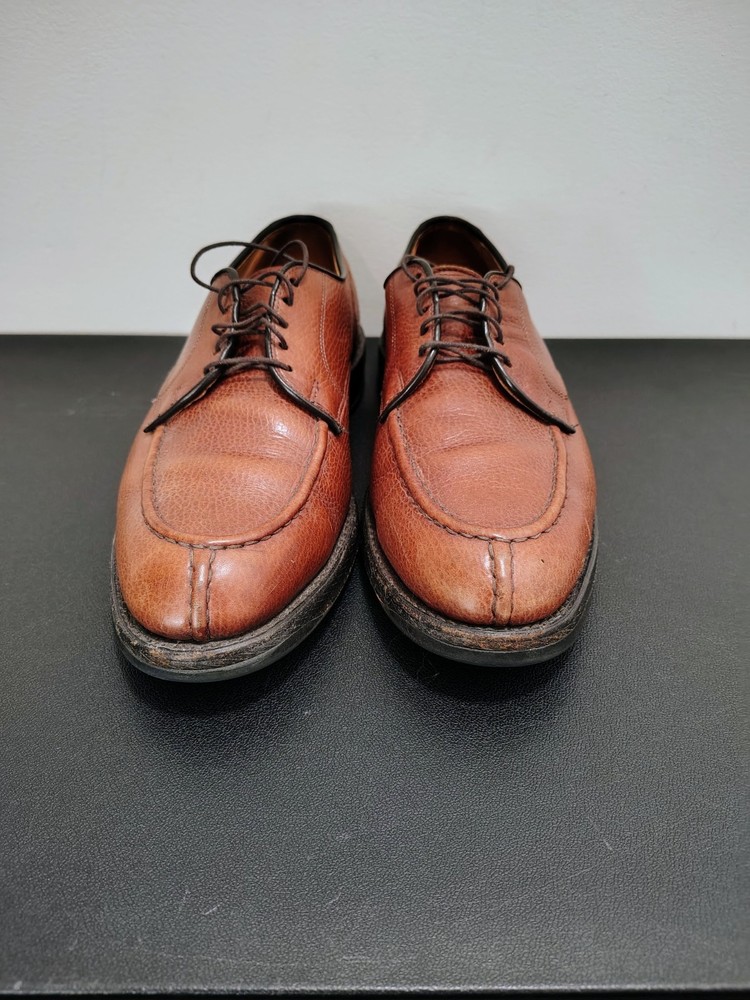 Allen Edmonds Canton Tan Pebble Oxfords USA Mens 11