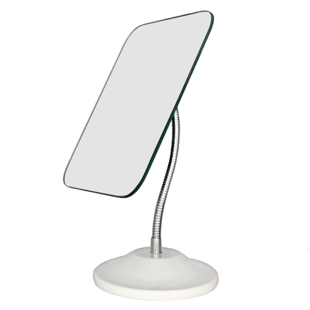 Gooseneck Makeup Mirror,360°Rotation Folding Portable Desk Vanity Mirror