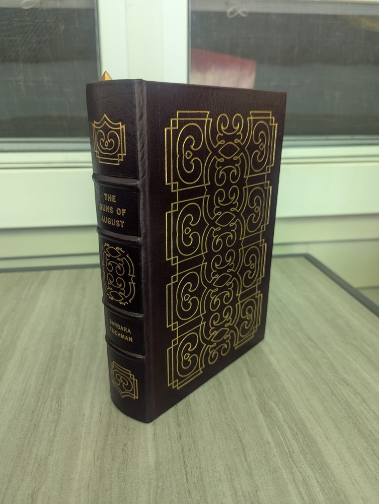 The Guns of August by Barbara Tuchman Easton Press Leather Notes - EXC 1987